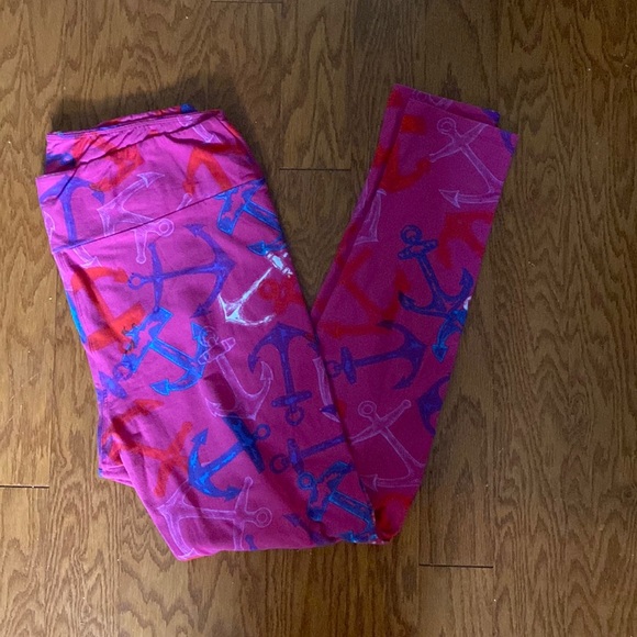 LuLaRoe Pants - Nautical LuLaRoe Anchor Leggings